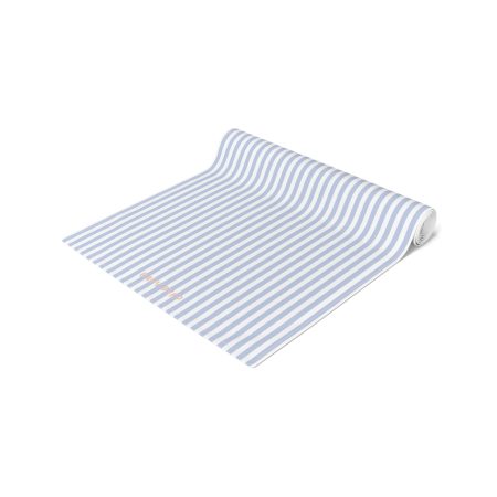 Striped Cotton Table Runner– Blue & White Fabric Runner for Dining Room, Kitchen