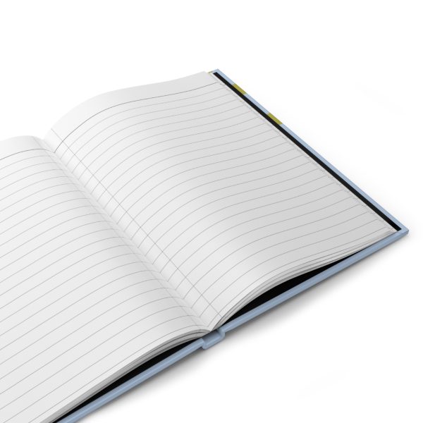 Lined Journal– Green & Blue Checkered Hardcover Notebook, Born to Be Fly Collection - Image 2