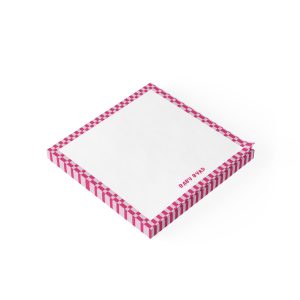 Post-it® Note Pads— Pink & Purple Checkered 3x3 Inch, 50 Sheets, Cute Aesthetic Stationery for Desk or School