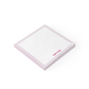 Post-it® Note Pads— Purple & White Striped 3x3 Inch, 50 Sheets, Cute Aesthetic Stationery for Desk or School